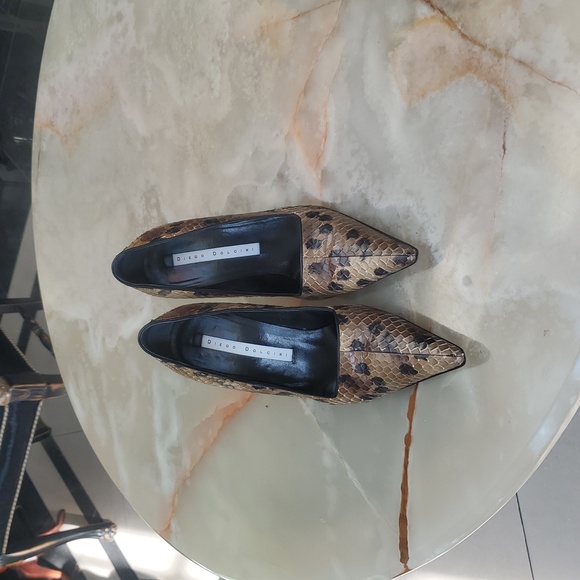 Diego Dolcini Shoes - Brown Patterned Heels